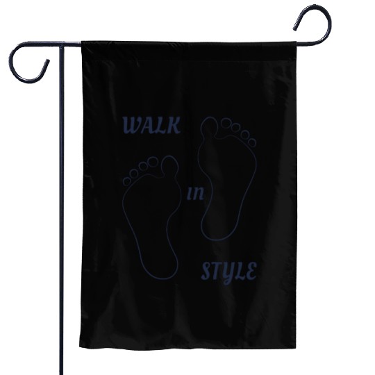 Walk in style - Navy Blue Garden Flags