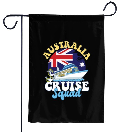 Australia Cruise Squad Family Vacation Trip Garden Flags