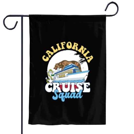 California Cruise Squad Family Vacation Trip Garden Flags
