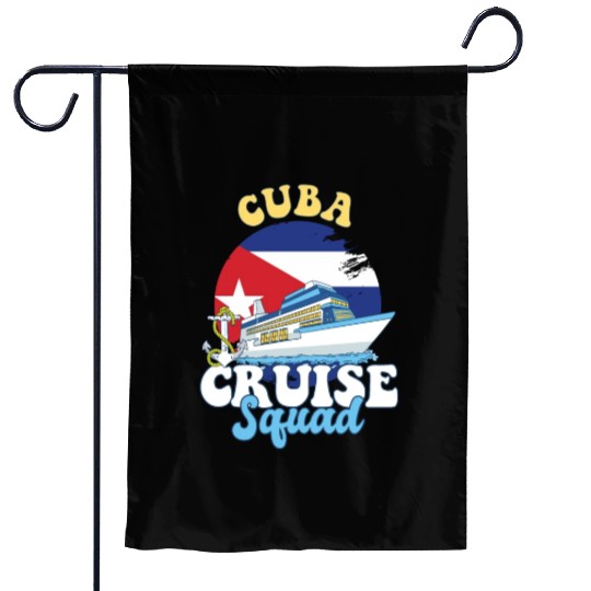 Cuba Cruise Squad Family Vacation Trip Garden Flags