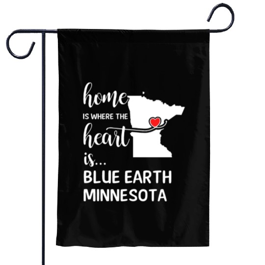 Blue Earth County Minnesota Is Where My Heart Is Garden Flags