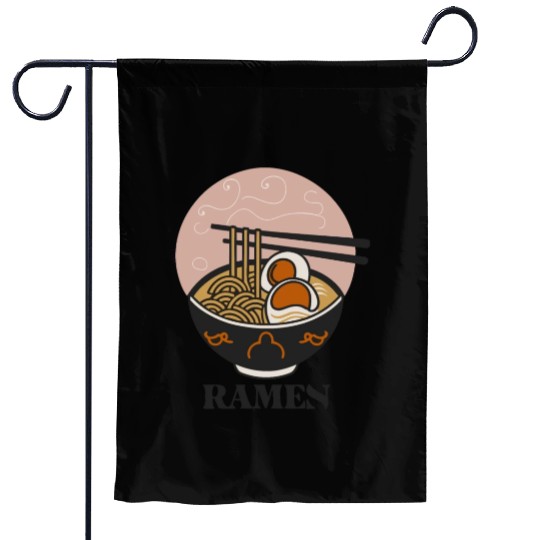 Ramen Noodles Design Garden Flags