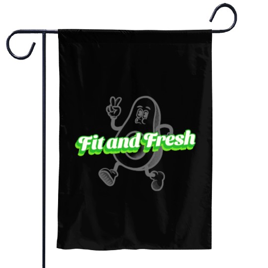 Fit and Fresh Avocado Gym Garden Flags