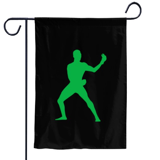 Israel Adesanya Green Active Garden Flags