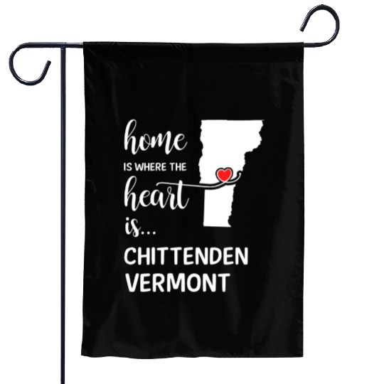 Chittenden County Vermont Is Where My Heart Is Garden Flags