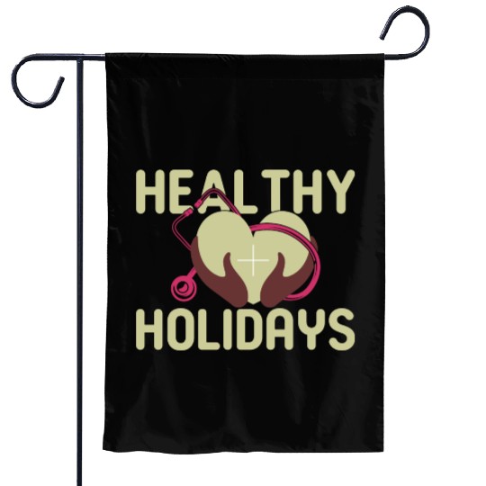 Healthy Holidays Garden Flags