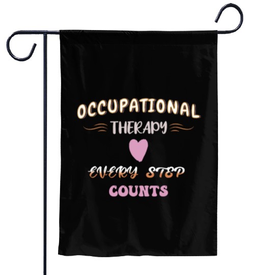 Occupational Therapy OTEvery Step Counts Vintage Garden Flags
