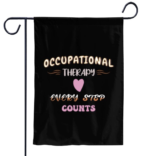Occupational Therapy OTEvery Step Counts Vintage Garden Flags