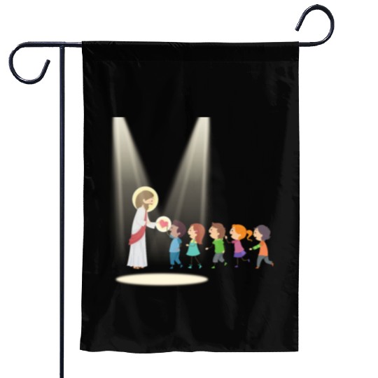 sacred heart of jesus Garden Flags