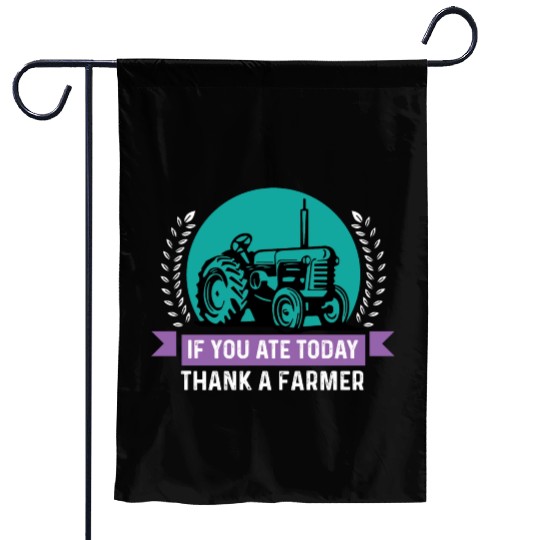 Thank a Farmer Thankful Person Gift Garden Flags