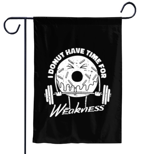 Fitness Donut Funny Donut Gym Garden Flags