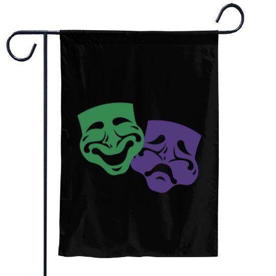 MARDI GRAS MASKS Garden Flags