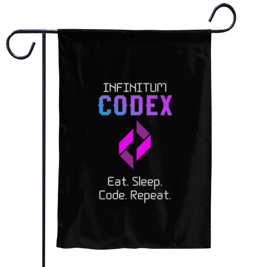 Programmer Codex Eat Sleep Code Repeat Garden Flags