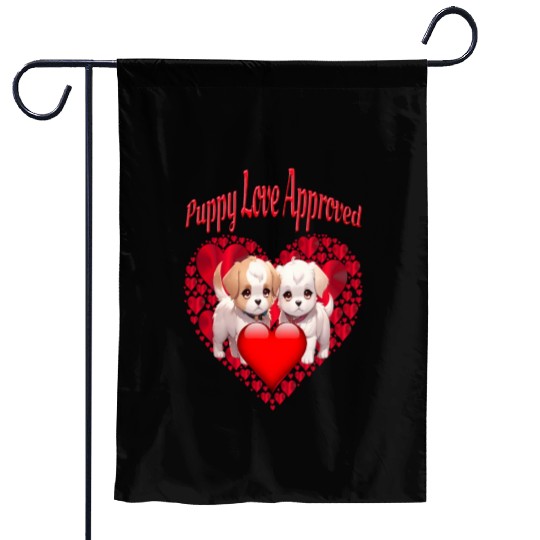 Puppy Love Approved Garden Flags