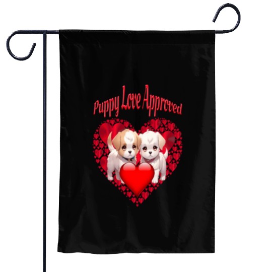 Puppy Love Approved Garden Flags