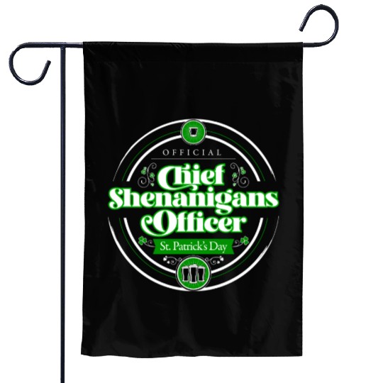 St. Patrick's Day - Chief Shenanigans Officer Garden Flags