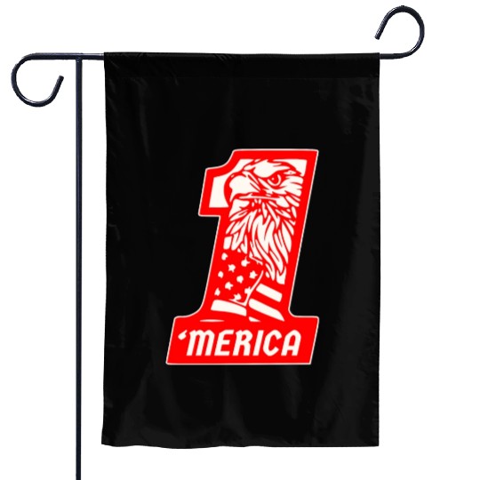 ‘Merica Eagle #1 © WhiteTigerLLC.Com Garden Flags