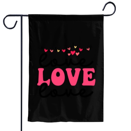 Love Valentine's Day. Garden Flags