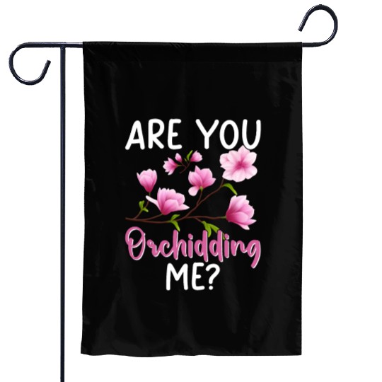 Funny Houseplant Orchid Gardening Garden Flags
