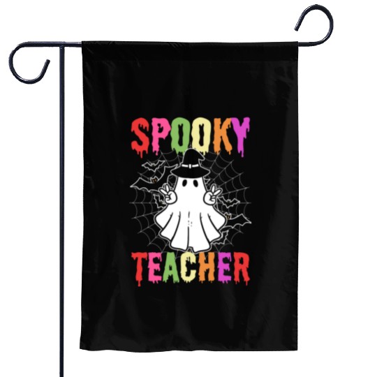 Spooky Teacher Preschool Teacher Garden Flags