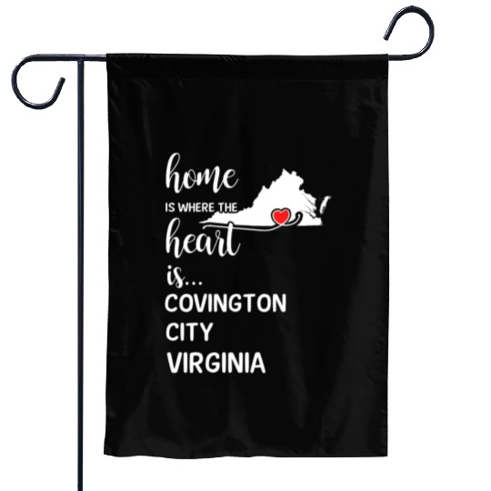 Covington City County Virginia Is Where My Heart Garden Flags