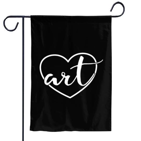 Art Heart Back To School Painting Art Teacher Garden Flags