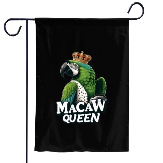 Green Macaw Ornithologist Macaw Queen Garden Flags