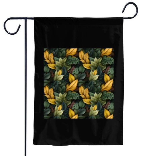 Fall Leaves Pattern Garden Flags