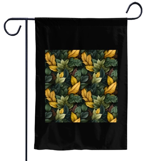 Fall Leaves Pattern Garden Flags