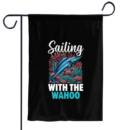 Wahoo Fish Catcher Fisher Fisherman Fishing Garden Flags