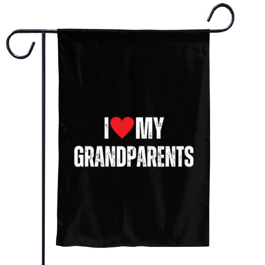 I Love My Grandparents Garden Flags
