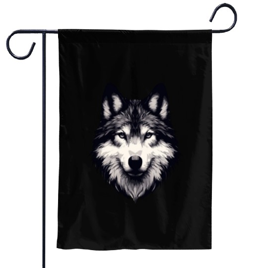 Mystic Alpha Wolf Garden Flags