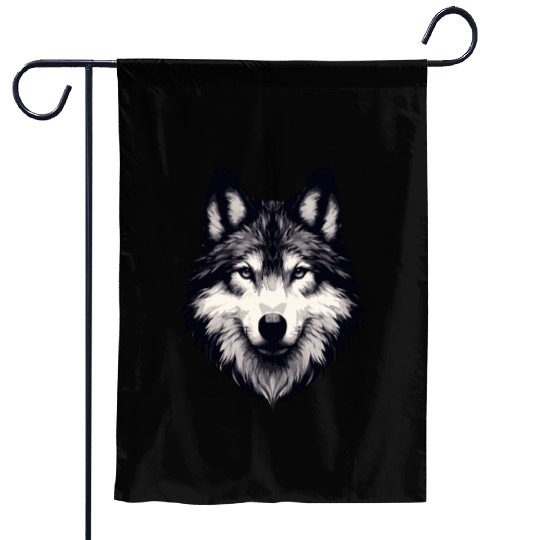 Mystic Alpha Wolf Garden Flags