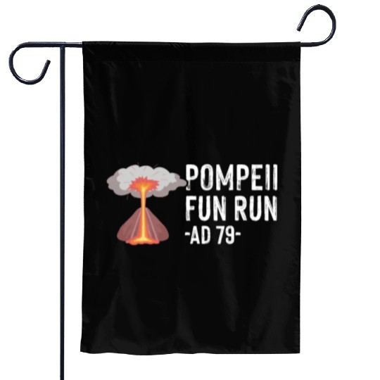 Pompeii Fun Run Italian Volcano Geeks Garden Flags