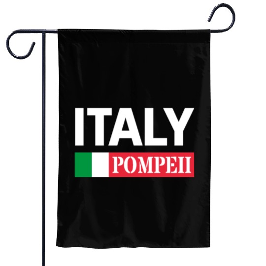 Italy Flag Pompeii Conservation Volcanic Eruption Garden Flags