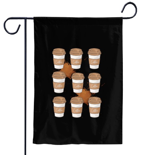 Love for coffee Garden Flags