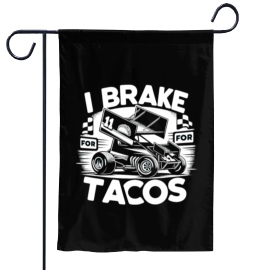 Sprint Car Mom Dirt Track Racing Racing Race Day Garden Flags