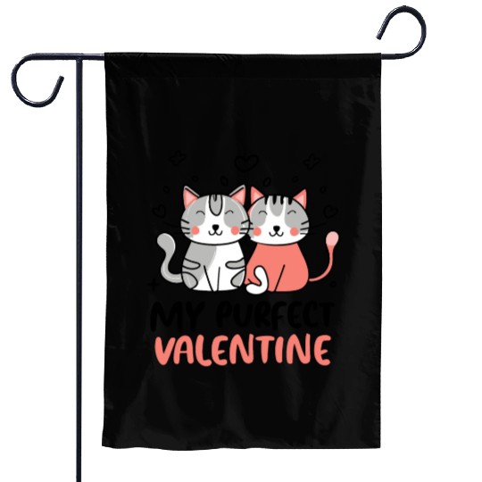 Romantic cat | My Pur-fect Valentine Garden Flags