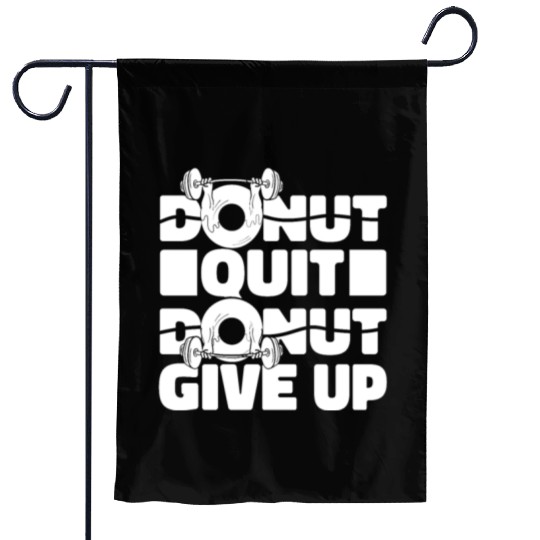 Fitness Donut Funny Donut Gym Garden Flags