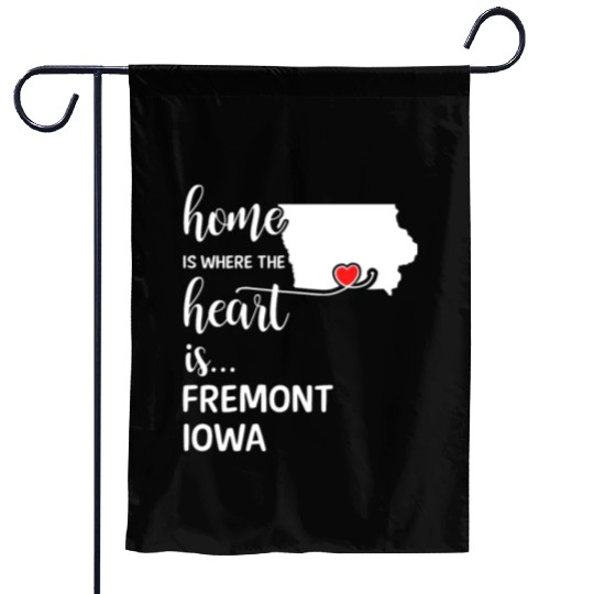 Fremont County Iowa Is Where My Heart Is Gift Garden Flags