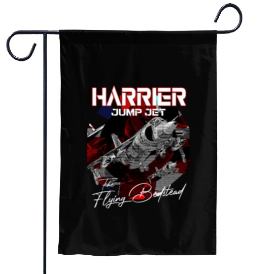 Harrier Jump Jet Military Fighter Flugzeug Garden Flags