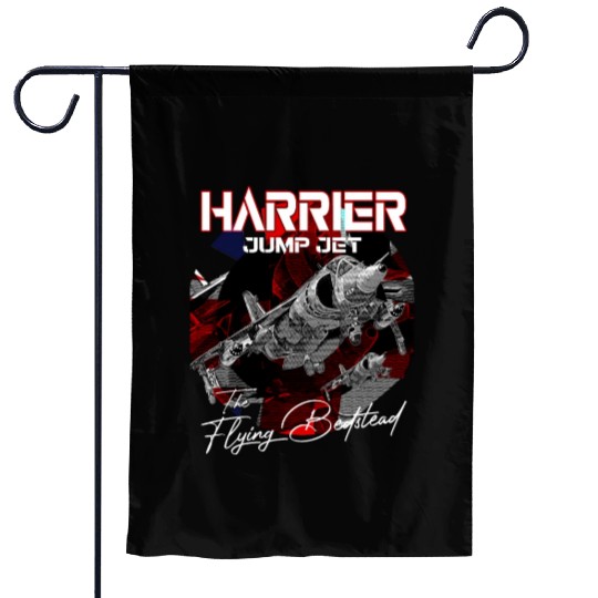 Harrier Jump Jet Military Fighter Flugzeug Garden Flags