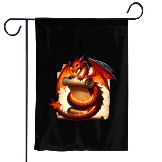 Fantasy Creature Papyrus Scroll Dungeon Dragon Garden Flags