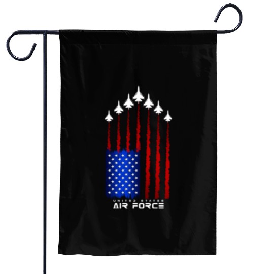 Air Force US Veterans 4th of July Garden Flags American