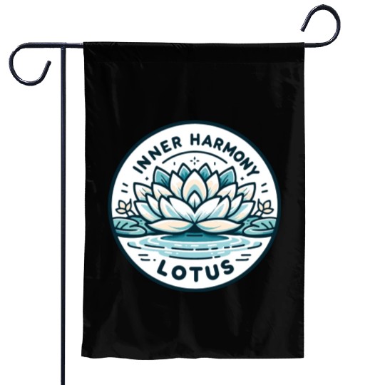 Inner Harmony Lotus - Serene Water & Flower Design Garden Flags