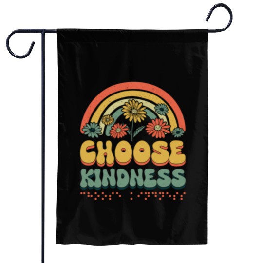 Choose Kindness Braille Alphabet Braille Language Garden Flags