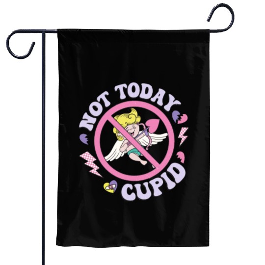 Not Today Cupid Garden Flags
