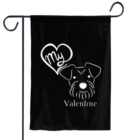 Schnauzer love! Garden Flags