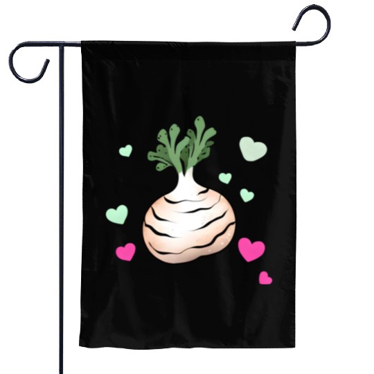 Turnip Love Valentine's Day Hearts Garden Flags
