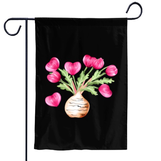 Turnip Love Bouquet Heart Flowers Valentine's Day Garden Flags
